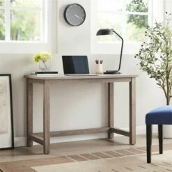 Henn& Hart 44" Gray Oak MDF Wood Writing Desk - Henn&Hart -Outlet Desks Store unnamed file 14680