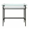 Henn& Hart 36" Black Bronze Desk with Faux Marble Shelf - Henn&Hart -Outlet Desks Store unnamed file 14701