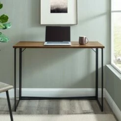Maxwell Modern Glam Simple Y Leg Writing Desk - Saracina Home Faux White Marble -Outlet Desks Store unnamed file 14717