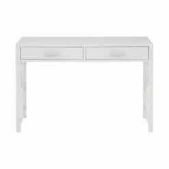 Lattice 2 Drawer Wooden Desk White - HomeFare -Outlet Desks Store unnamed file 14735