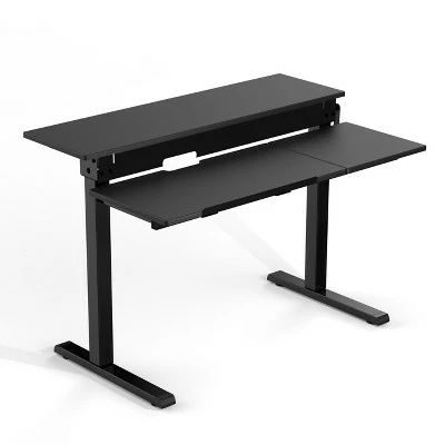 Stand Up Desk Store 48" Crank Adjustable Height Split Level Drafting Table Ergonomic Desk with Monitor Shelf 3 Stand Up Desk Store 48" Crank Adjustable Height Split Level Drafting Table Ergonomic Desk with Monitor Shelf