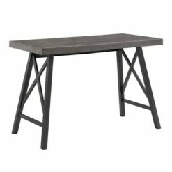 Newsome Rustic X Base Desk - Inspire Q Brown -Outlet Desks Store unnamed file 14797