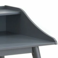 Wooden Writing Desk with 4 Open Compartments - Benzara White/brown -Outlet Desks Store unnamed file 14836