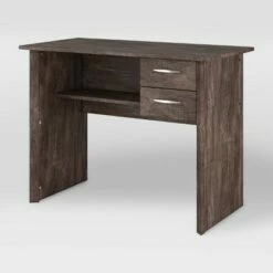 Kingston 2 Drawer Desk Rustic Brown - CorLiving -Outlet Desks Store unnamed file 14842