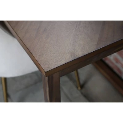 Chevron Wood Desk Brown - Abbyson Living 8 Chevron Wood Desk Brown - Abbyson Living - Image 6