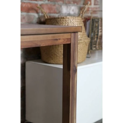 Chevron Wood Desk Brown - Abbyson Living 9 Chevron Wood Desk Brown - Abbyson Living - Image 7