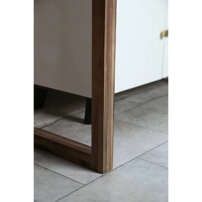 Chevron Wood Desk Brown - Abbyson Living 10 Chevron Wood Desk Brown - Abbyson Living - Image 8