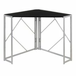 Folia Corner Desk Silver/Black - LumiSource -Outlet Desks Store unnamed file 1490