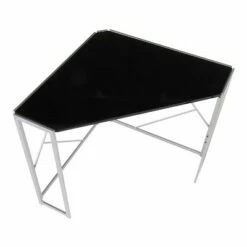 Folia Corner Desk Silver/Black - LumiSource -Outlet Desks Store unnamed file 1491