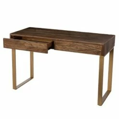 Glacerad Reclaimed Wood Desk with Storage Natural/Brass - Aiden Lane -Outlet Desks Store unnamed file 14915