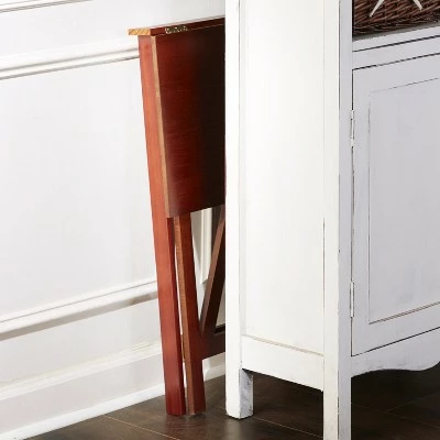 The Lakeside Collection Lakeside Folding Desk - Laptop Writing Table with Shelf for Home Office, Crafting 5 The Lakeside Collection Lakeside Folding Desk - Laptop Writing Table with Shelf for Home Office, Crafting - Image 3