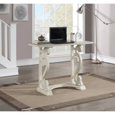 Moselle Writing Desk/Console White Rub - Treasure Trove Accents 5 Moselle Writing Desk/Console White Rub - Treasure Trove Accents - Image 3