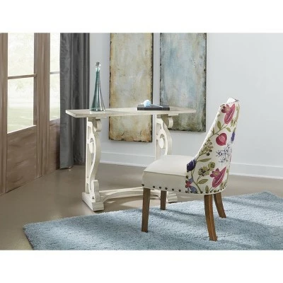 Moselle Writing Desk/Console White Rub - Treasure Trove Accents 6 Moselle Writing Desk/Console White Rub - Treasure Trove Accents - Image 4