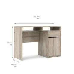 1 Drawer 1 Door Desk in Brown - Tvilum -Outlet Desks Store unnamed file 14947
