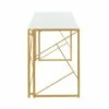 Folia Writing Desk - LumiSource Gold/white -Outlet Desks Store unnamed file 1495