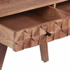 45" 1 Drawer with Textured Front Wooden Study Writing Desk Brown - The Urban Port -Outlet Desks Store unnamed file 14955