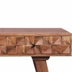 45" 1 Drawer with Textured Front Wooden Study Writing Desk Brown - The Urban Port -Outlet Desks Store unnamed file 14956