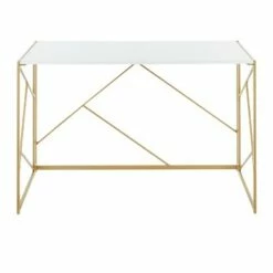 Folia Writing Desk - LumiSource Gold/white 22 Folia Writing Desk - LumiSource Gold/white -Outlet Desks Store unnamed file 1498