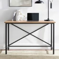 Henn& Hart 47" Black and Golden Oak Desk - Henn&Hart -Outlet Desks Store unnamed file 14985