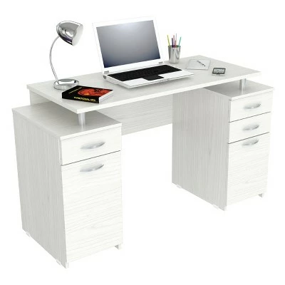 50.79" Computer Desk Washed Oak - Inval 7 50.79" Computer Desk Washed Oak - Inval - Image 5