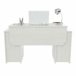 50.79" Computer Desk Washed Oak - Inval 15 50.79" Computer Desk Washed Oak - Inval -Outlet Desks Store unnamed file 14995