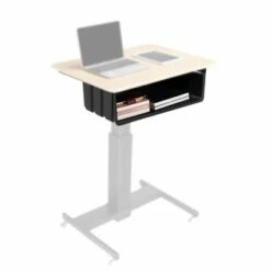 28" Height Adjustable Mobile School Standing Desk Book Box Black - Rocelco -Outlet Desks Store unnamed file 150