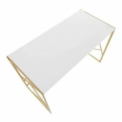 Folia Writing Desk - LumiSource Gold/white 24 Folia Writing Desk - LumiSource Gold/white -Outlet Desks Store unnamed file 1500