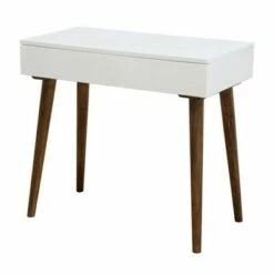 Mid-Century Modern Mini Desk White - HomeFare -Outlet Desks Store unnamed file 15026