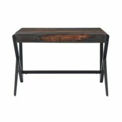 Sonoma 2 Drawer Writing Desk Charcoal Brown - Treasure Trove Accents