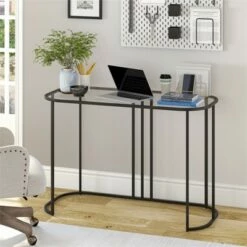 Henn& Hart 44" Black Bronze Writing Desk - Henn&Hart -Outlet Desks Store unnamed file 15072