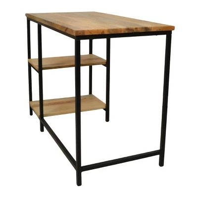 Flynn Desk - Carolina Chair & Table Natural/black 6 Flynn Desk - Carolina Chair & Table Natural/black - Image 4