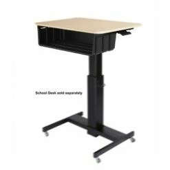 28" Height Adjustable Mobile School Standing Desk Book Box Black - Rocelco -Outlet Desks Store unnamed file 151