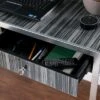 Lisgaf Writing Desk Silver/Black - Aiden Lane -Outlet Desks Store unnamed file 15111