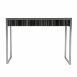 Lisgaf Writing Desk Silver/Black - Aiden Lane -Outlet Desks Store unnamed file 15116
