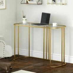 Henn& Hart 44" Brass Metal Writing Desk - Henn&Hart 11 Henn& Hart 44" Brass Metal Writing Desk - Henn&Hart -Outlet Desks Store unnamed file 15121