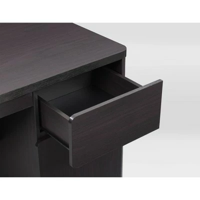 Kingston Desk with Cabinet Black/Brown - CorLiving 10 Kingston Desk with Cabinet Black/Brown - CorLiving - Image 8
