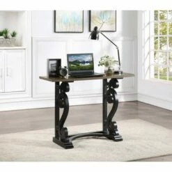 Moselle Writing Desk/Console Black - Treasure Trove Accents -Outlet Desks Store unnamed file 15178
