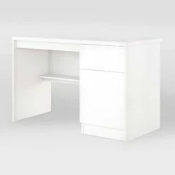 Kingston Desk with Cabinet White - CorLiving -Outlet Desks Store unnamed file 15185