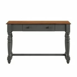 Outlet Desks Store 12 Ivalyn 1 Drawer Desk with Charging Station - Inspire Q Antiqued Black