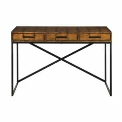 Outlet Desks Store 10 Cecilia 3 Drawer Writing Desk Aged Gold - Treasure Trove Accents