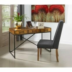 Cecilia 3 Drawer Writing Desk Aged Gold - Treasure Trove Accents -Outlet Desks Store unnamed file 15208