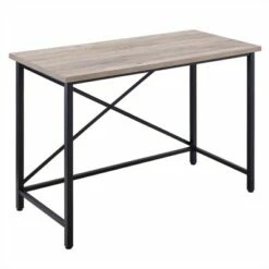 Outlet Desks Store 6 Henn& Hart Black and Gray Oak Desk - Henn&Hart