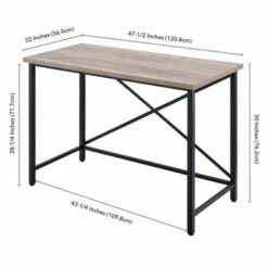 Henn& Hart Black and Gray Oak Desk - Henn&Hart -Outlet Desks Store unnamed file 15218