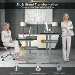 Costway Electric Adjustable Standing up Desk Dual Motor w/ Controller 19 Costway Electric Adjustable Standing up Desk Dual Motor w/ Controller -Outlet Desks Store unnamed file 1561