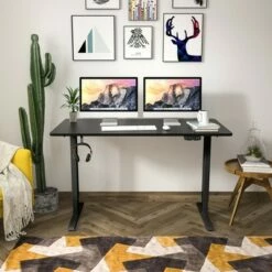 Costway Electric Adjustable Standing up Desk Dual Motor w/ Controller -Outlet Desks Store unnamed file 1570