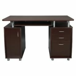 Complete Workstation Computer Desk with Storage Brown - Techni Mobili -Outlet Desks Store unnamed file 1606