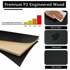 Costway 65.5'' L-shaped Computer Desk Home Office Corner Table w/Bookshelf -Outlet Desks Store unnamed file 1611