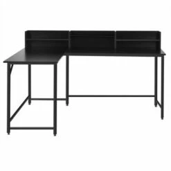 Costway 65.5'' L-shaped Computer Desk Home Office Corner Table w/Bookshelf -Outlet Desks Store unnamed file 1614