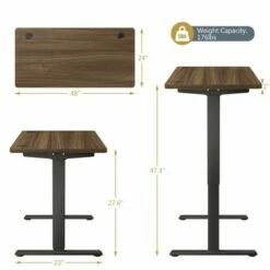 Costway Electric Adjustable Standing up Desk Dual Motor w/ Controller