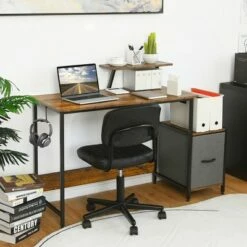 Costway Computer Desk Writing Workstation Home Office w/ Movable Storage Rack & Shelf 13 Costway Computer Desk Writing Workstation Home Office w/ Movable Storage Rack & Shelf -Outlet Desks Store unnamed file 1675